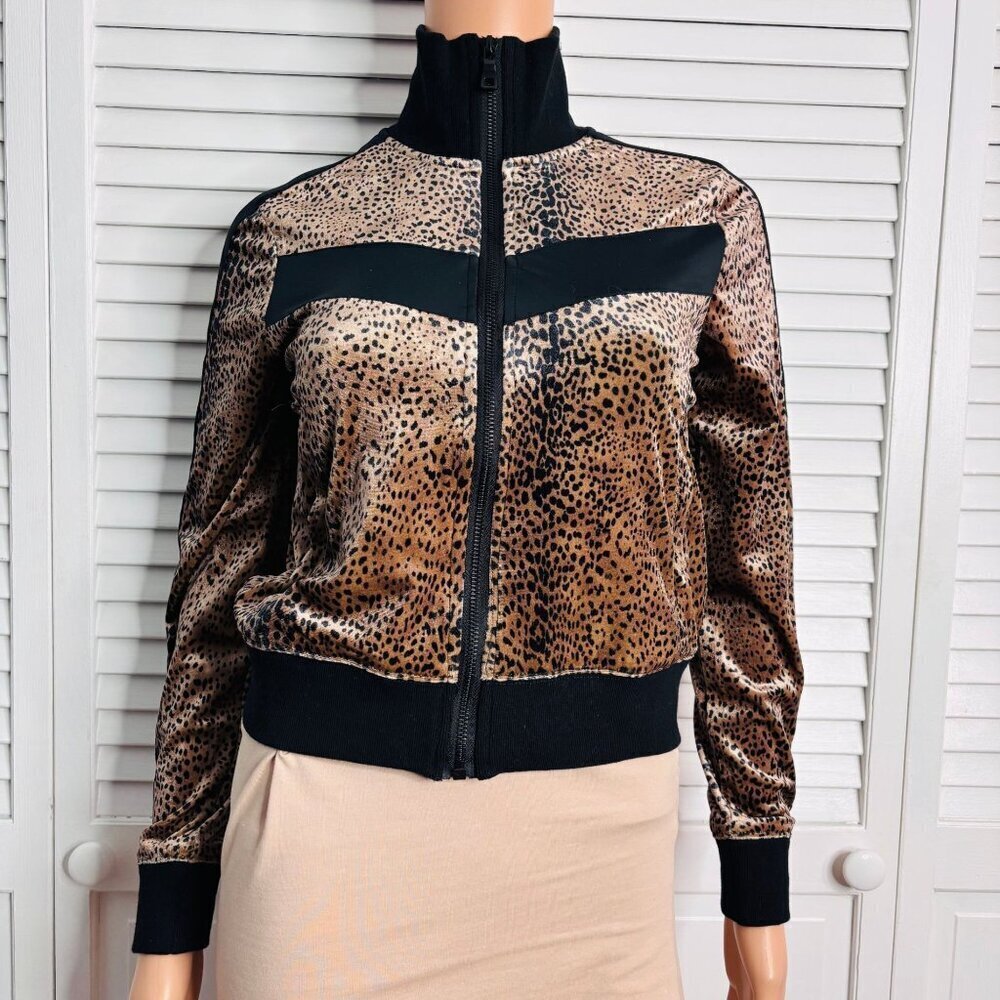 BUDDY LOVE Carmela Velour Track Jacket Size Small